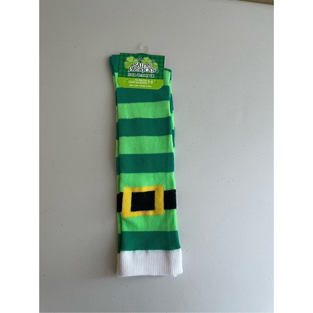 Saint Patrick’s Socks NWT Fits Sizes 5-9 Leprauchan Elf Socks